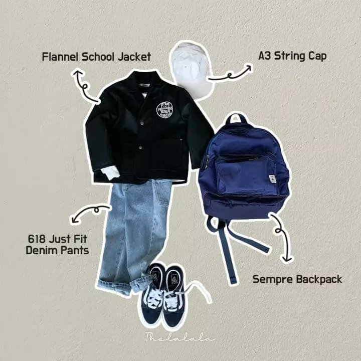 The Lalala - Korean Children Fashion - #toddlerclothing - Flannel School Jacket - 8