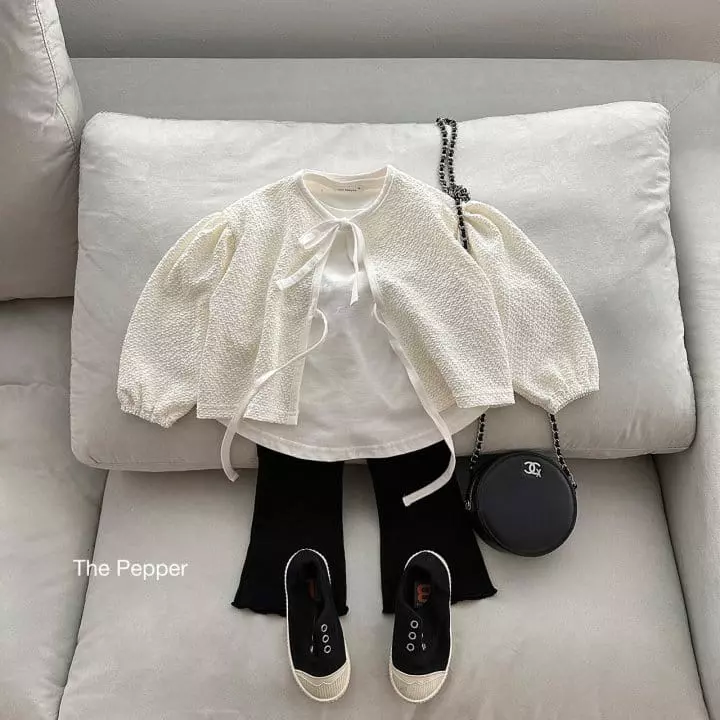 The Pepper - Korean Children Fashion - #kidzfashiontrend - Ribbon Blouse - 4