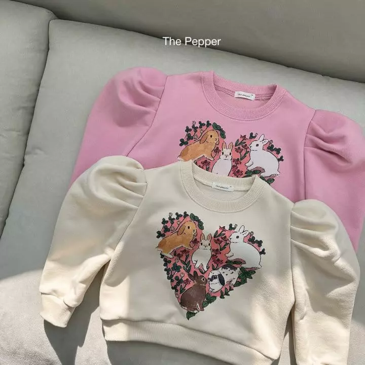 The Pepper - Korean Children Fashion - #designkidswear - Rabbit Puff Sweatshirt - 2