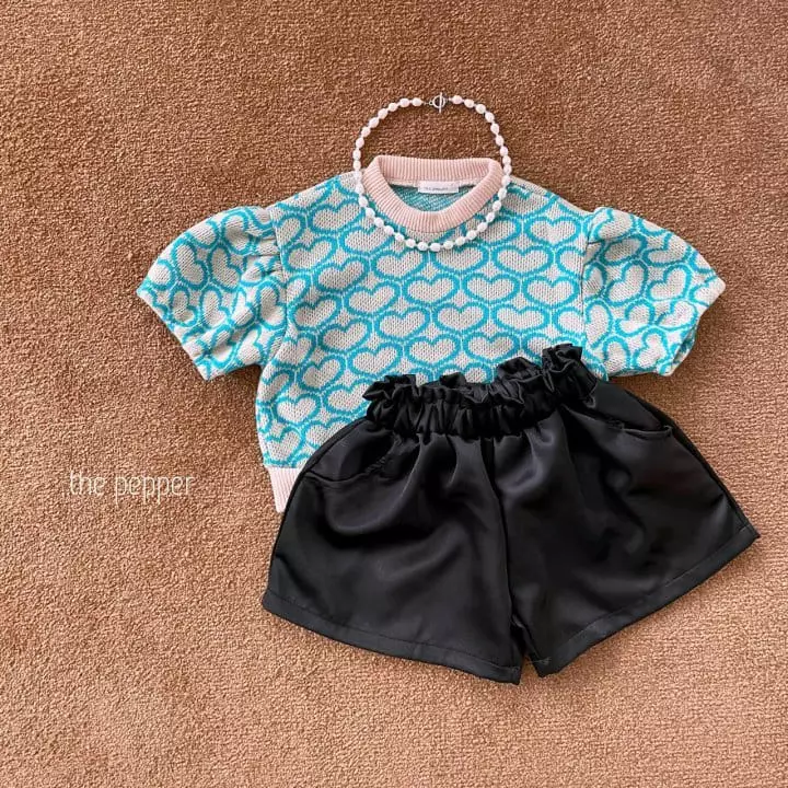 The Pepper - Korean Children Fashion - #discoveringself - Jacquard Puff Knit Tee with Mom - 11