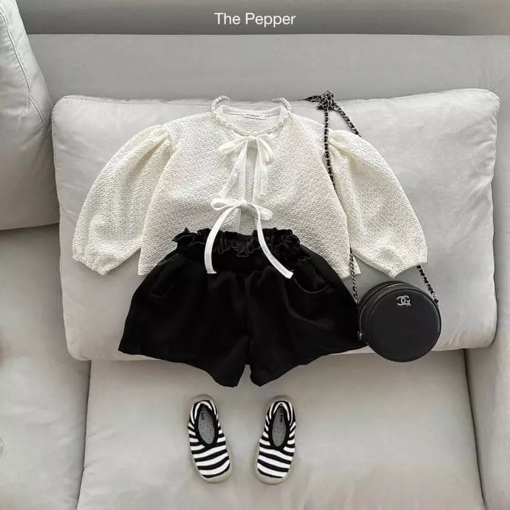 The Pepper - Korean Children Fashion - #kidsstore - Ribbon Blouse - 2