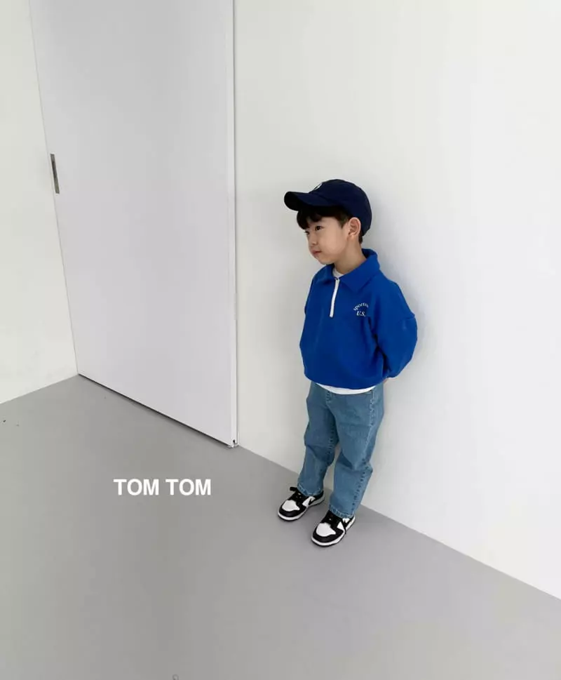 Tom Tom - Korean Children Fashion - #childofig - USA Half Collar Sweatshirt - 6