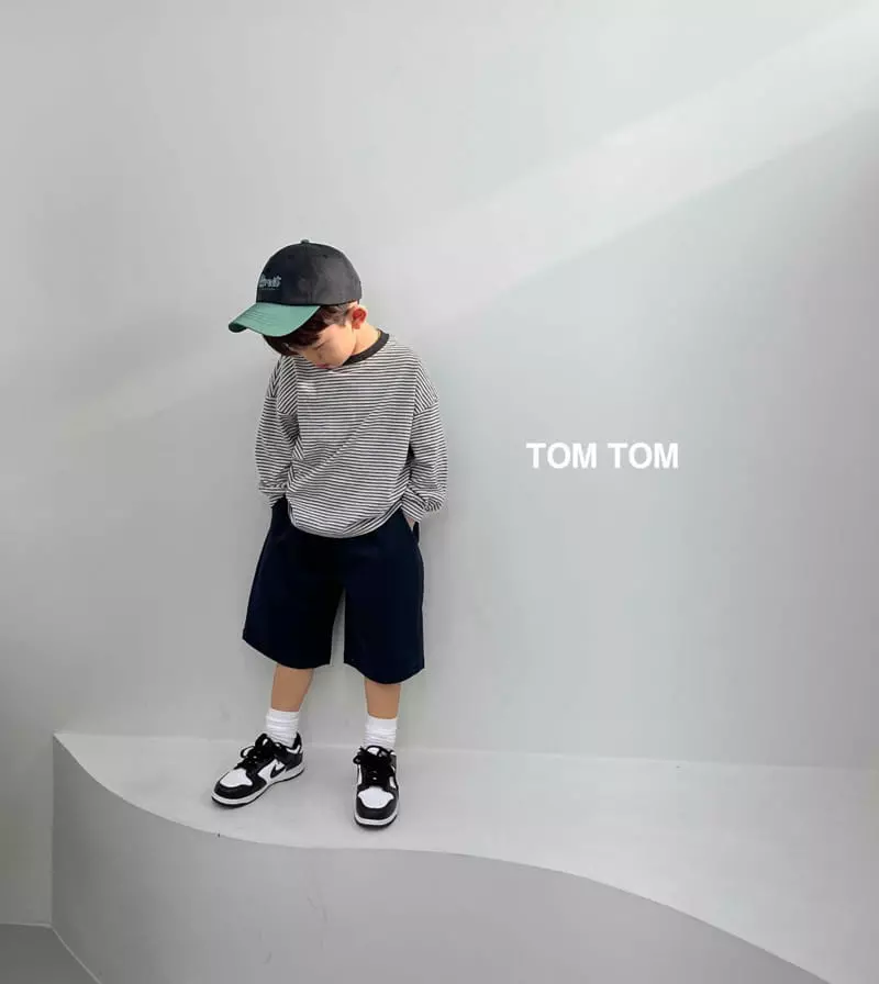 Tom Tom - Korean Children Fashion - #childofig - Natural Stripes Tee - 4