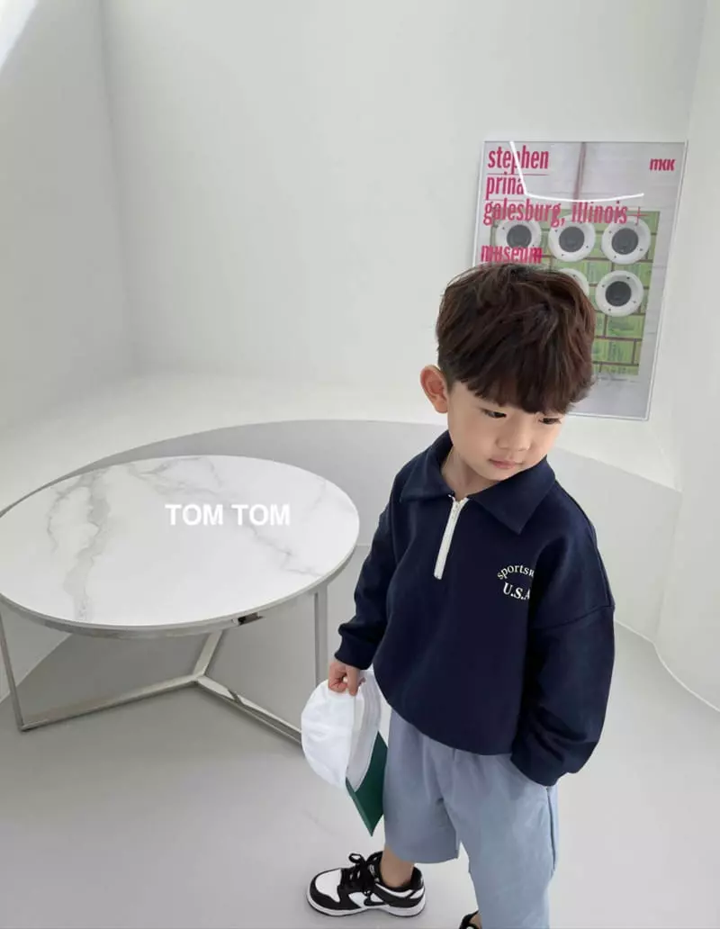 Tom Tom - Korean Children Fashion - #discoveringself - USA Half Collar Sweatshirt - 10