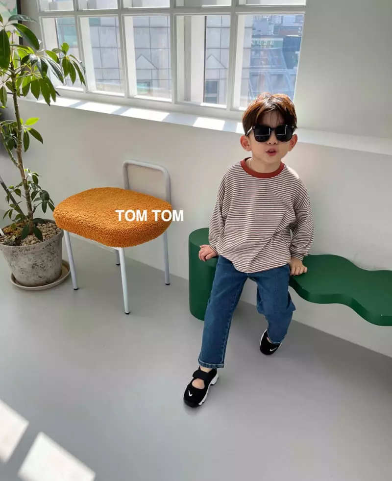 Tom Tom - Korean Children Fashion - #kidsstore - Natural Stripes Tee - 9