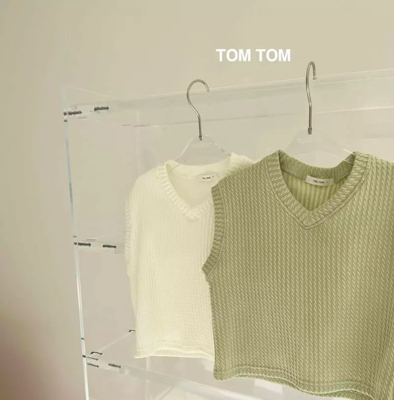 Tom Tom - Korean Children Fashion - #littlefashionista - Jacquared Classic Vest - 11