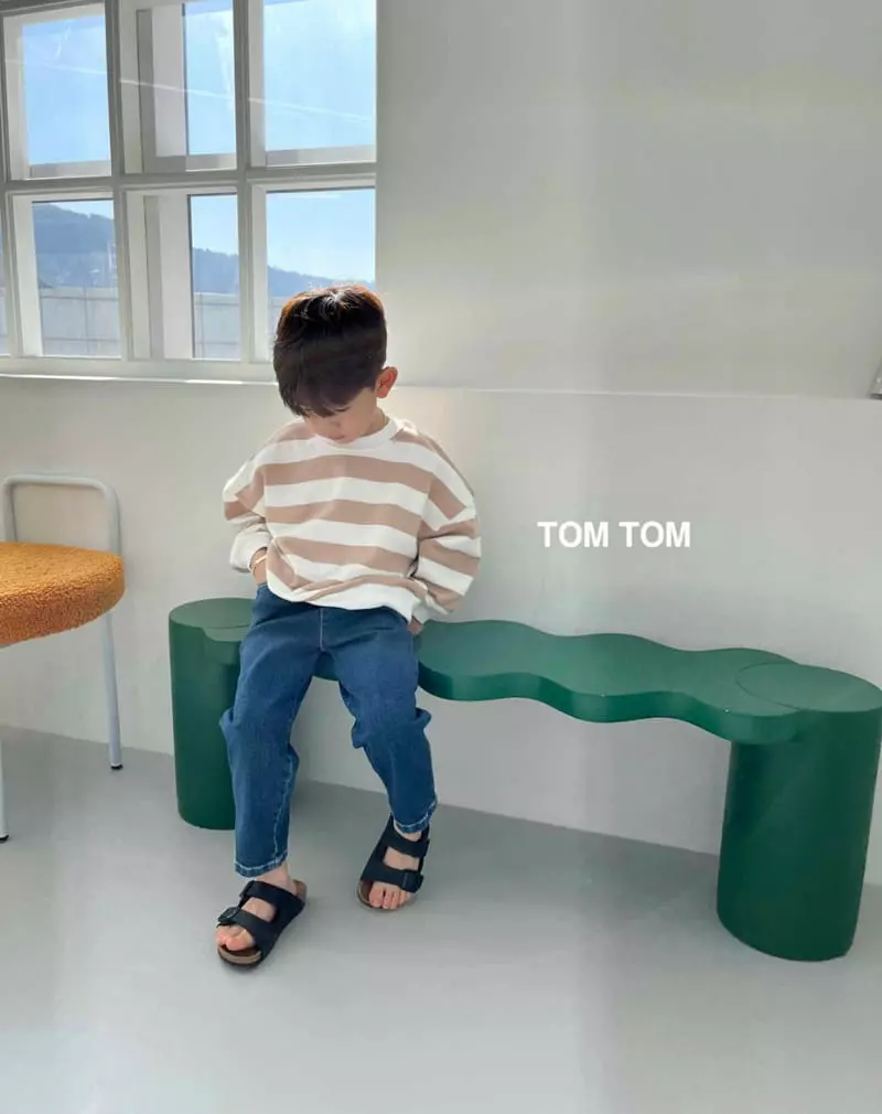 Tom Tom - Korean Children Fashion - #magicofchildhood - Soft Stripes Sweatshirt