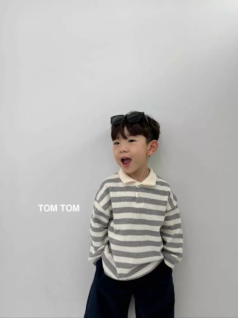 Tom Tom - Korean Children Fashion - #prettylittlegirls - Croiffle Collar Tee - 6