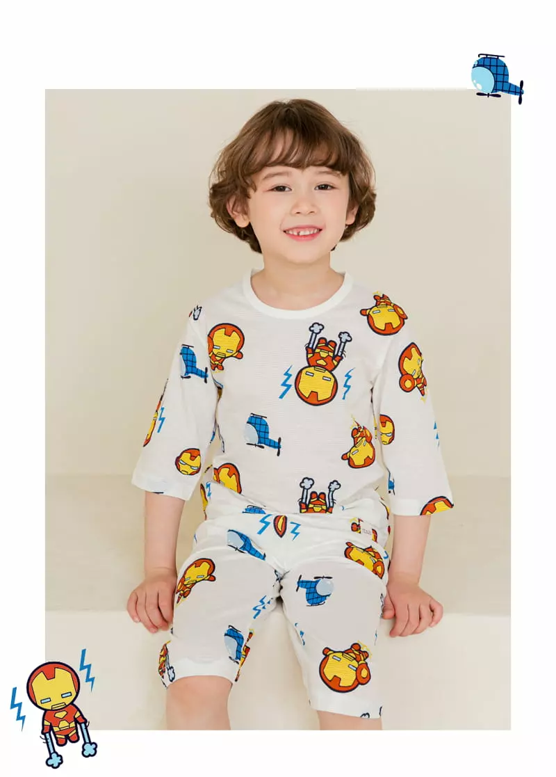 Ttasom - Korean Children Fashion - #childrensboutique - Flyinh Man Jacquared Easywer - 4