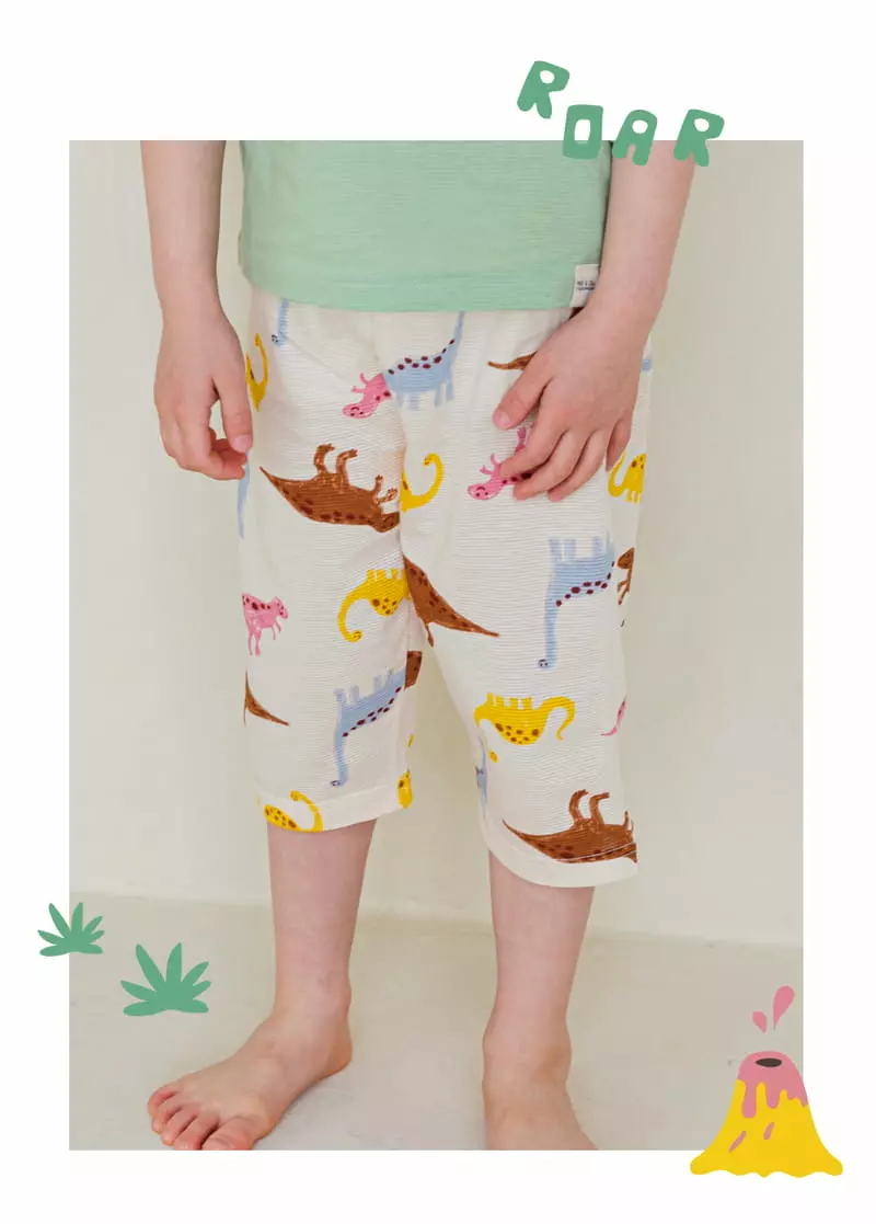 Ttasom - Korean Children Fashion - #kidsshorts - Dino Jacquared Easywer - 4
