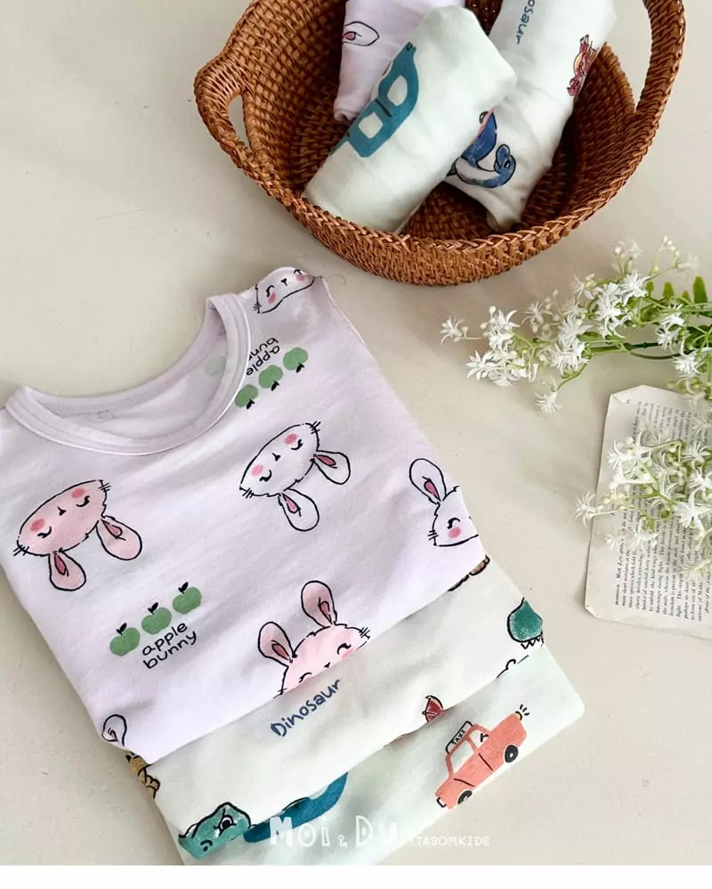 Ttasom - Korean Children Fashion - #kidsstore - Apple Barnie Modal Easywer