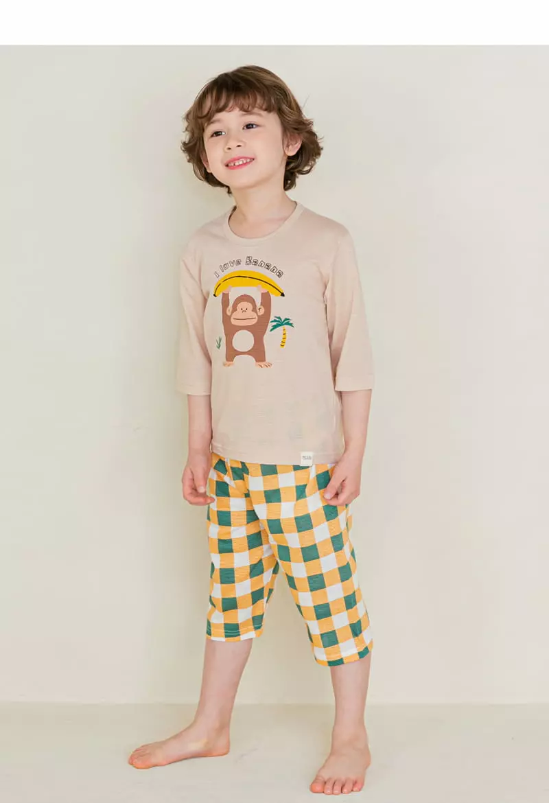 Ttasom - Korean Children Fashion - #littlefashionista - Banana Jacquared Easywer - 6