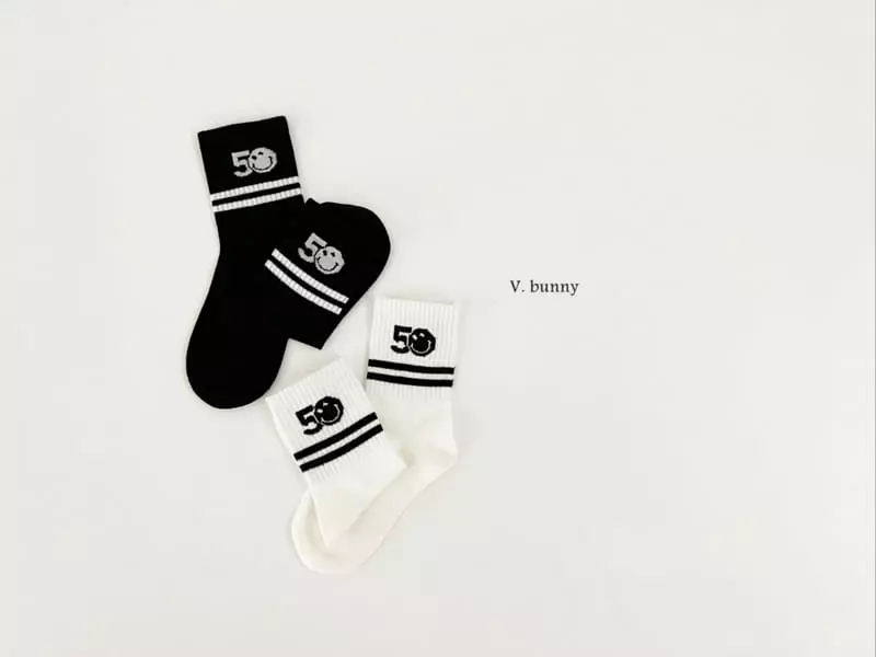 V Bunny - Korean Children Fashion - #Kfashion4kids - Never Socks Set - 6