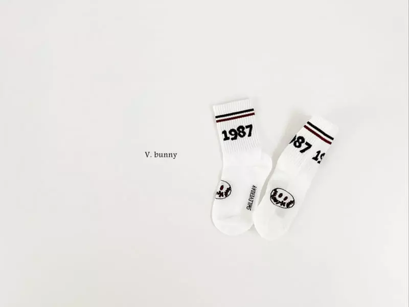 V Bunny - Korean Children Fashion - #Kfashion4kids - Smile Ball Socks Set - 5
