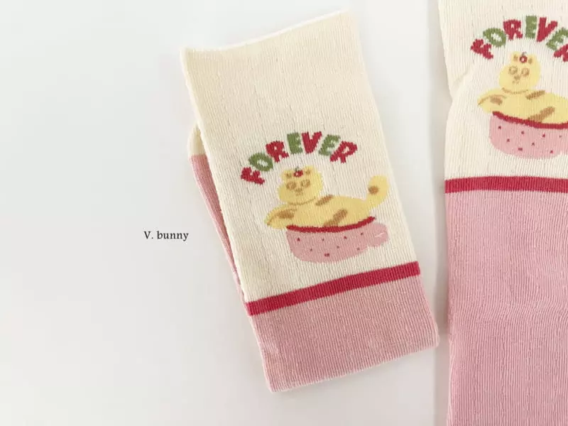 V Bunny - Korean Children Fashion - #childofig - Daldal Socks Set - 6