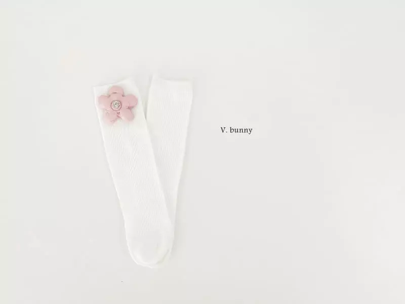 V Bunny - Korean Children Fashion - #childofig - Pearl Socks Set - 3