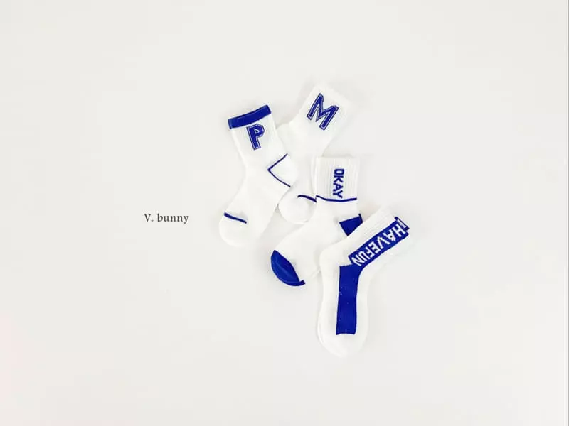 V Bunny - Korean Children Fashion - #childofig - Okay Socks Set