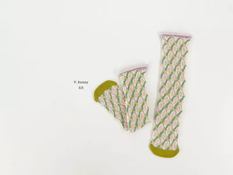 V Bunny - Korean Children Fashion - #childrensboutique - Pure Socks Set - 7