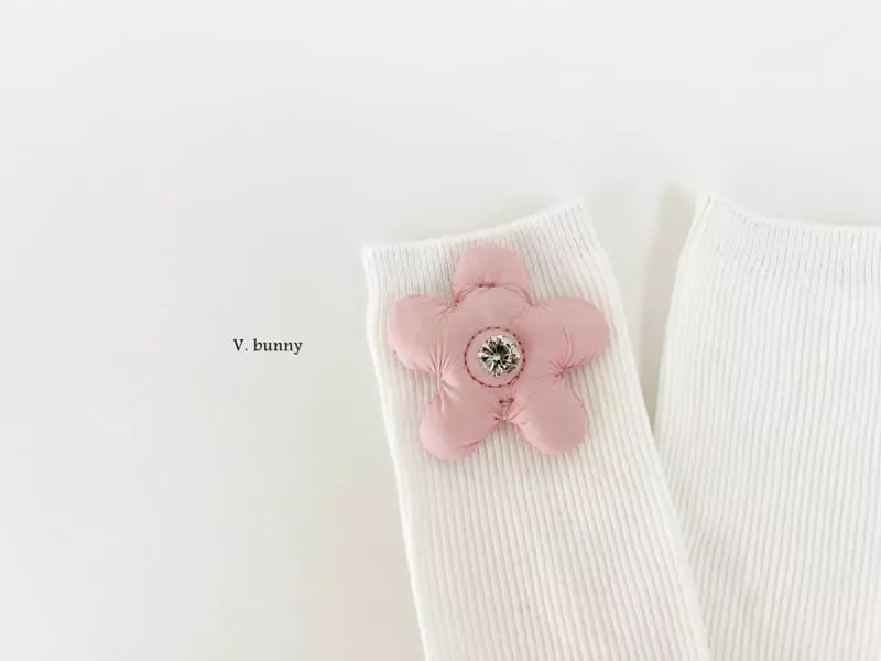 V Bunny - Korean Children Fashion - #childofig - Pearl Socks Set - 4