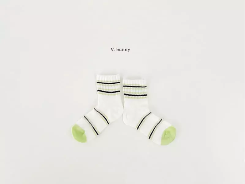 V Bunny - Korean Children Fashion - #childrensboutique - Play Socks Set - 3