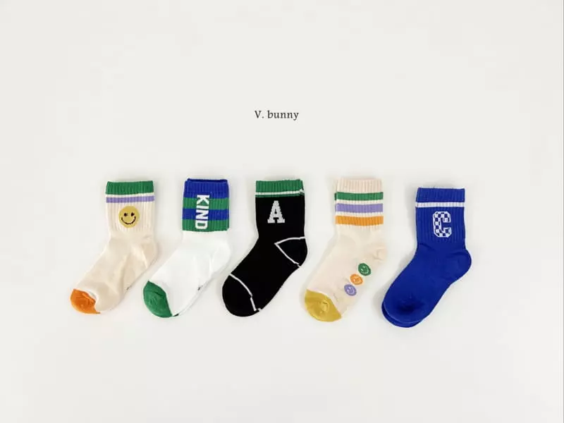 V Bunny - Korean Children Fashion - #childrensboutique - Kind Socks Set