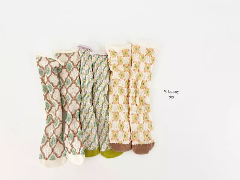 V Bunny - Korean Children Fashion - #fashionkids - Pure Socks Set - 10