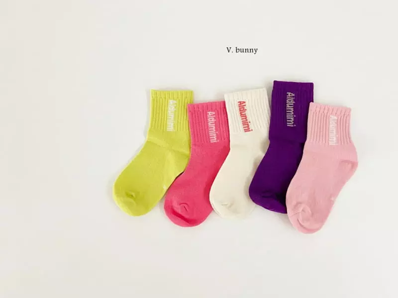 V Bunny - Korean Children Fashion - #kidsstore - Mimi Socks Set - 7