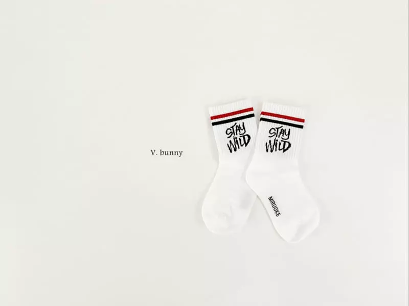 V Bunny - Korean Children Fashion - #kidzfashiontrend - Stay Socks Set - 3
