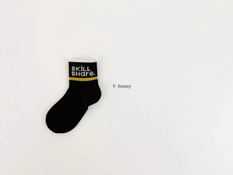 V Bunny - Korean Children Fashion - #kidsstore - Share Socks Set - 4
