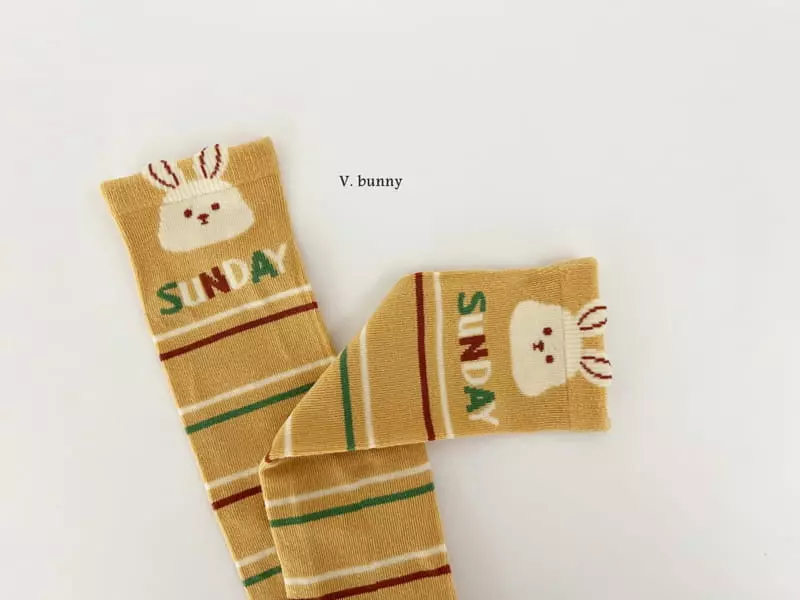 V Bunny - Korean Children Fashion - #littlefashionista - Nono Socks Set - 2