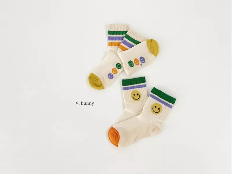 V Bunny - Korean Children Fashion - #littlefashionista - Kind Socks Set - 9