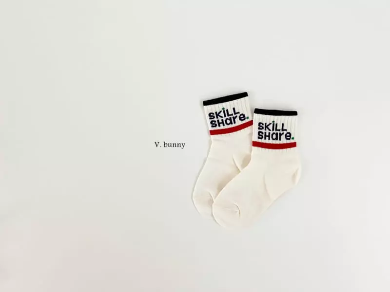 V Bunny - Korean Children Fashion - #littlefashionista - Share Socks Set - 6