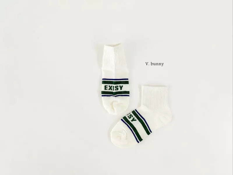 V Bunny - Korean Children Fashion - #magicofchildhood - Ex Socks Set - 9