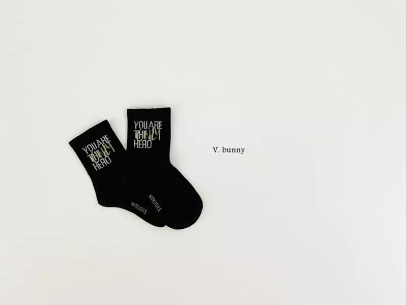 V Bunny - Korean Children Fashion - #magicofchildhood - Stay Socks Set - 6