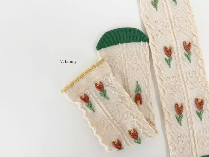 V Bunny - Korean Children Fashion - #magicofchildhood - Nono Socks Set - 4