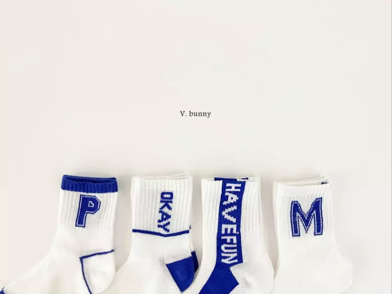 V Bunny - Korean Children Fashion - #minifashionista - Okay Socks Set - 12