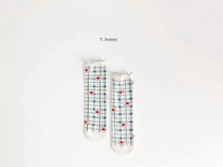 V Bunny - Korean Children Fashion - #minifashionista - Purple Socks Set - 3