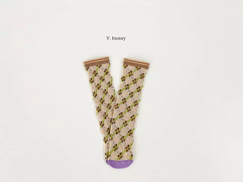V Bunny - Korean Children Fashion - #prettylittlegirls - Fomfom Socks Set - 3