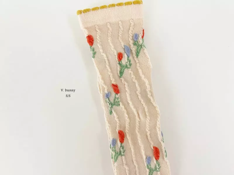 V Bunny - Korean Children Fashion - #stylishchildhood - Kitty Socks Set - 6