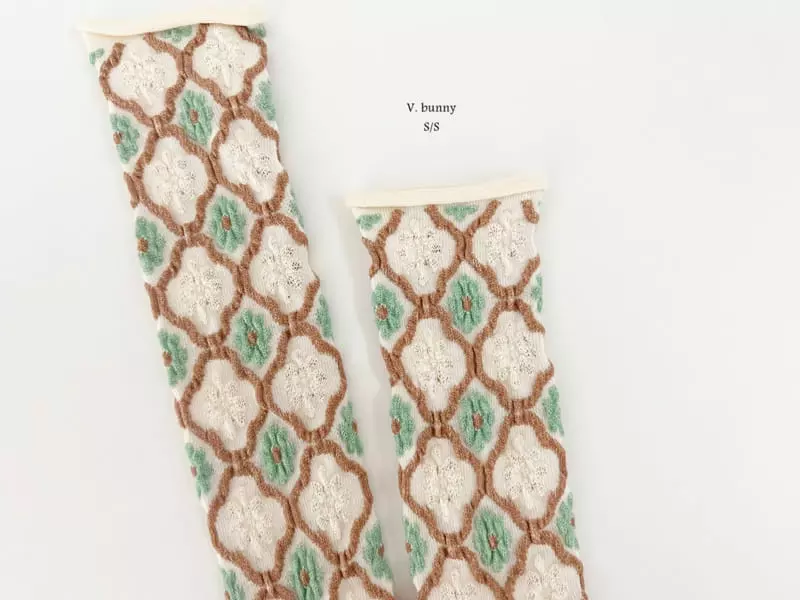 V Bunny - Korean Children Fashion - #todddlerfashion - Pure Socks Set - 4