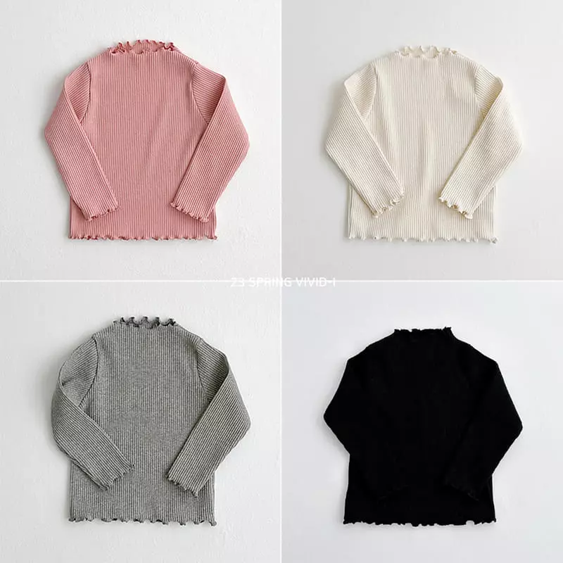 Vivid I - Korean Children Fashion - #Kfashion4kids - Muzi Rib Tee