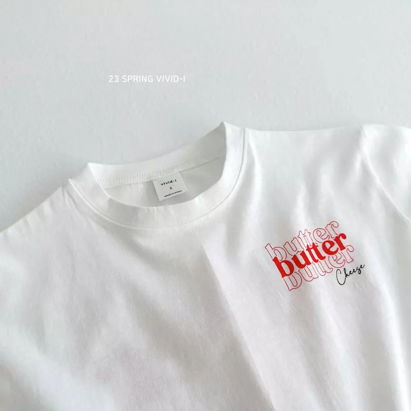 Vivid I - Korean Children Fashion - #Kfashion4kids - Butter Cheeck Tee - 12