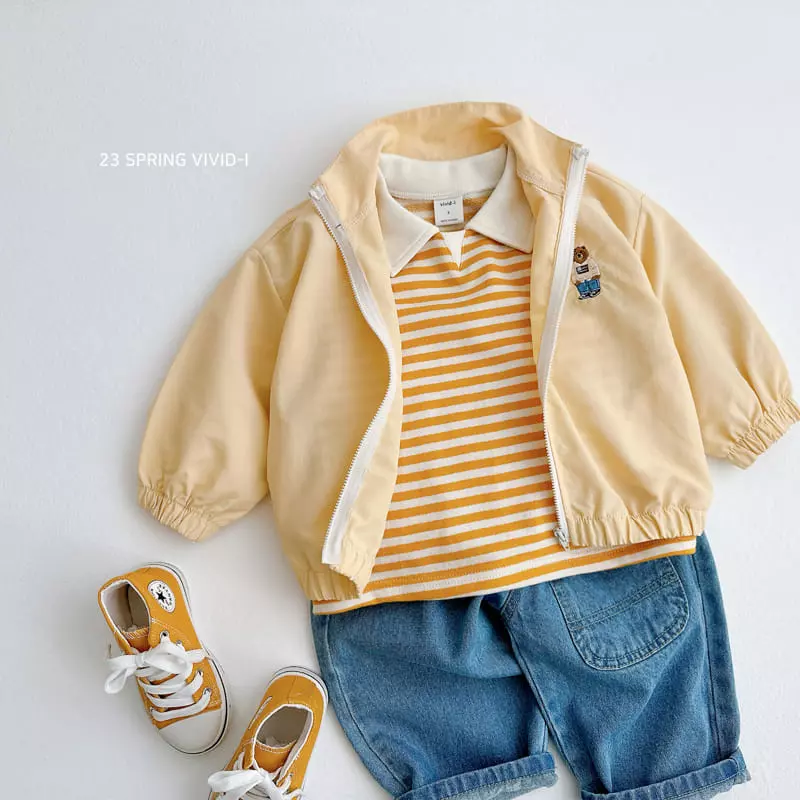 Vivid I - Korean Children Fashion - #Kfashion4kids - Rabbir Embrodiery Tee - 11