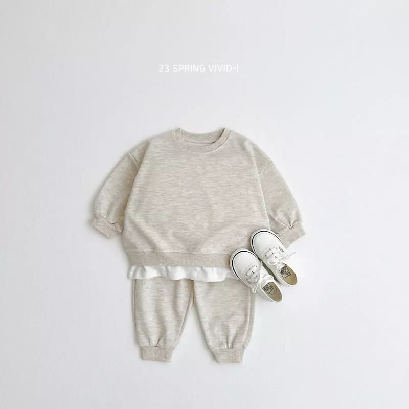 Vivid I - Korean Children Fashion - #Kfashion4kids - 23 Spring Top Bottom Set - 8