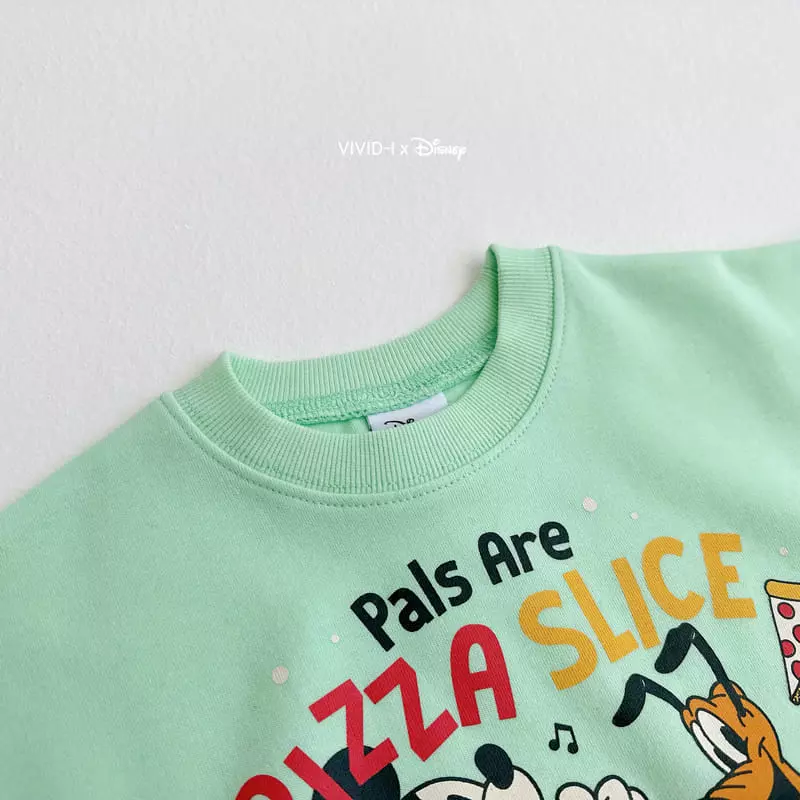Vivid I - Korean Children Fashion - #Kfashion4kids - D Pizza Top Bottom Set - 11