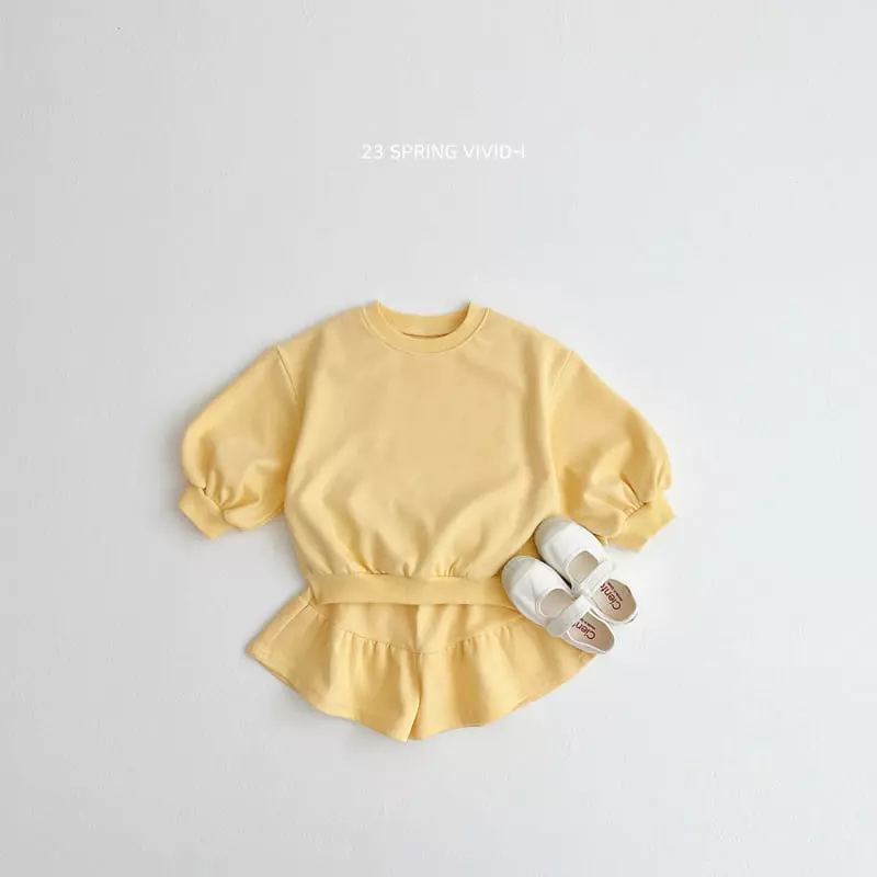 Vivid I - Korean Children Fashion - #Kfashion4kids - Vivid Top Bottom sEt - 8