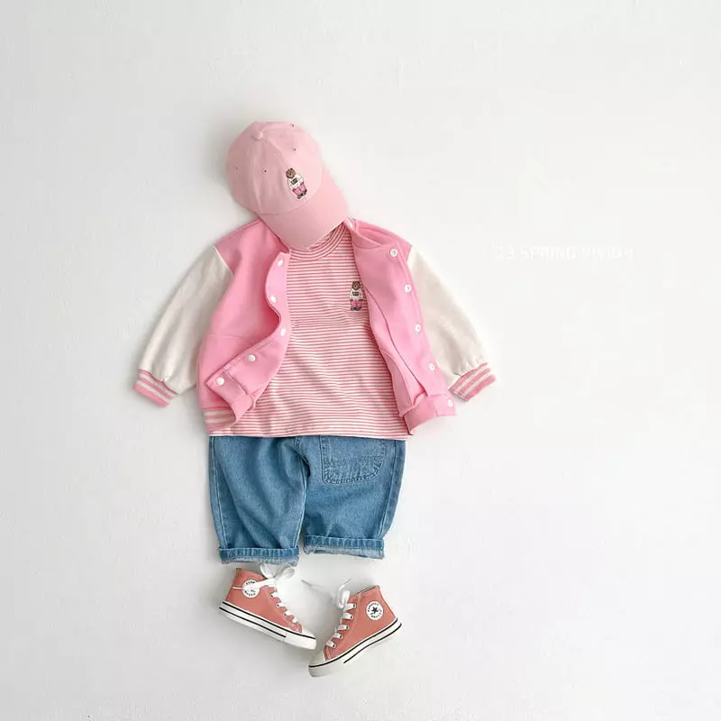 Vivid I - Korean Children Fashion - #prettylittlegirls - Basic Baseball Jumper - 4
