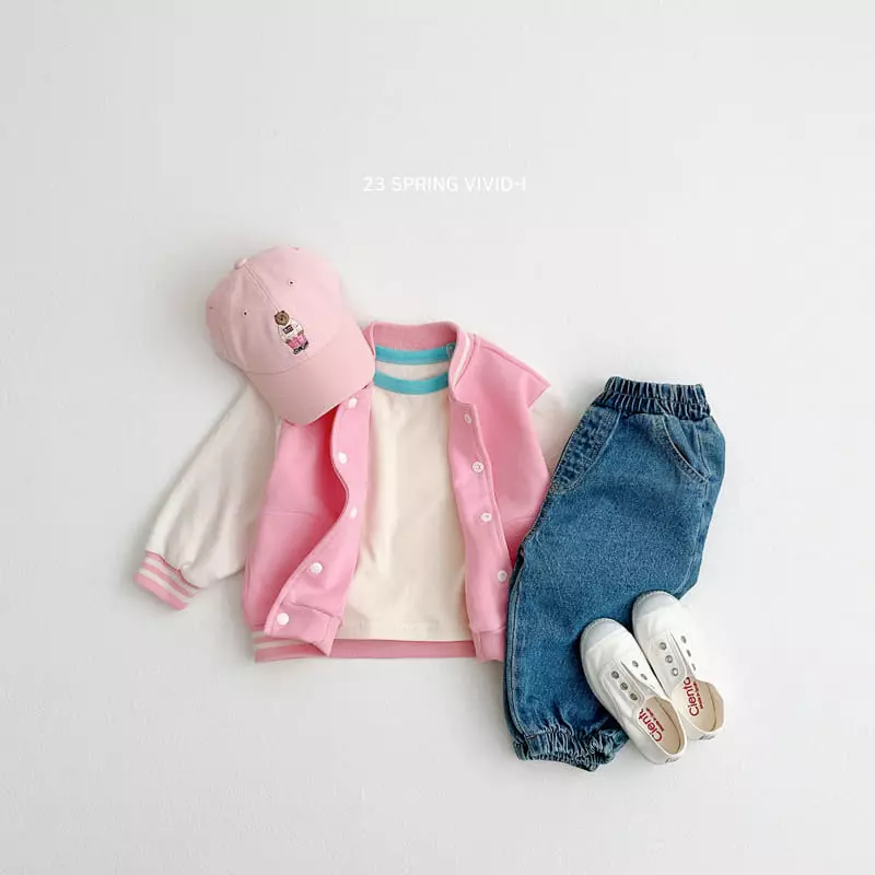 Vivid I - Korean Children Fashion - #childofig - Basic Baseball Jumper - 5
