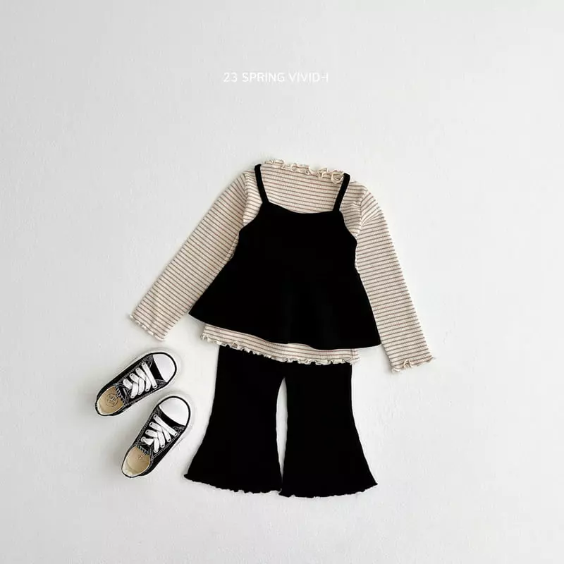 Vivid I - Korean Children Fashion - #childofig - Rib Wide Pants - 11