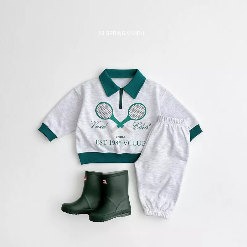 Vivid I - Korean Children Fashion - #childofig - Tennis Collar Sweatshirt - 6